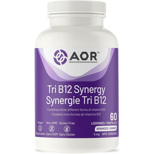 AOR Tri B12 Synergy 5mg 60 Lozenges