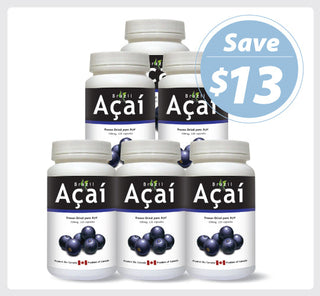 Brazil Acai 500 mg 120 Vcaps - 6 PACK