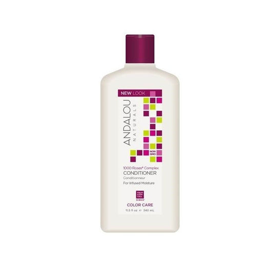 Andalou Naturals - 1000 Roses Complex Color Care Conditioner 340ml - CAFORIA.CA