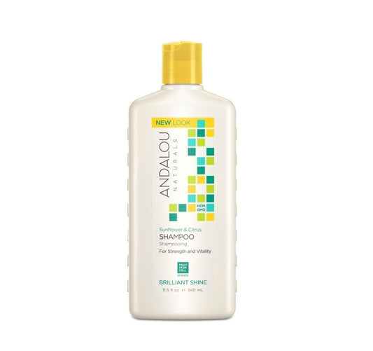 Andalou Naturals - Sunflower & Citrus Brilliant Shine Shampoo 340ml - CAFORIA.CA