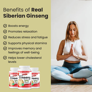 Nutridom Siberian Ginseng 500 mg, 120 Veggie Capsules