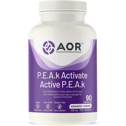 AOR P.E.A.k Activate 400mg 90 Capsules