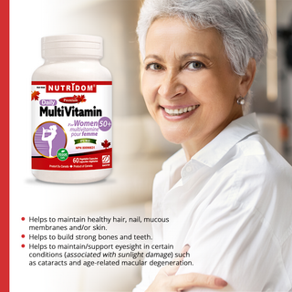 Nutridom Multivitamin for Women Over 50, 60 Veggie Capsules