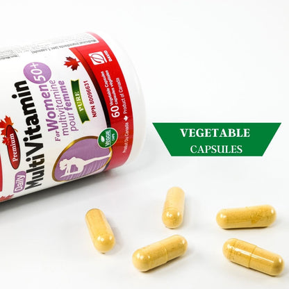 Nutridom Multivitamin for Women Over 50, 60 Veggie Capsules