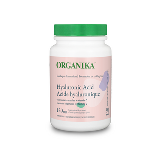 Organika Hyaluronic Acid 120mg + Vitamin C 90 Veggie Capsules