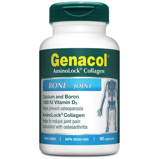 Genacol Bone & Joint | Collagen, Vitamin D3, Magnesium, Boron & Calcium Supplement | Prevent Osteoporosis and Relieve Joint Pain Associated with Osteoarthritis (90 Capsules)