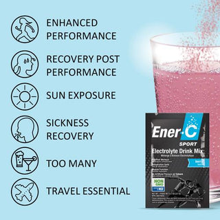 Ener-C Sport Electrolyte Drink Mix - Mixed Berry 12 packs