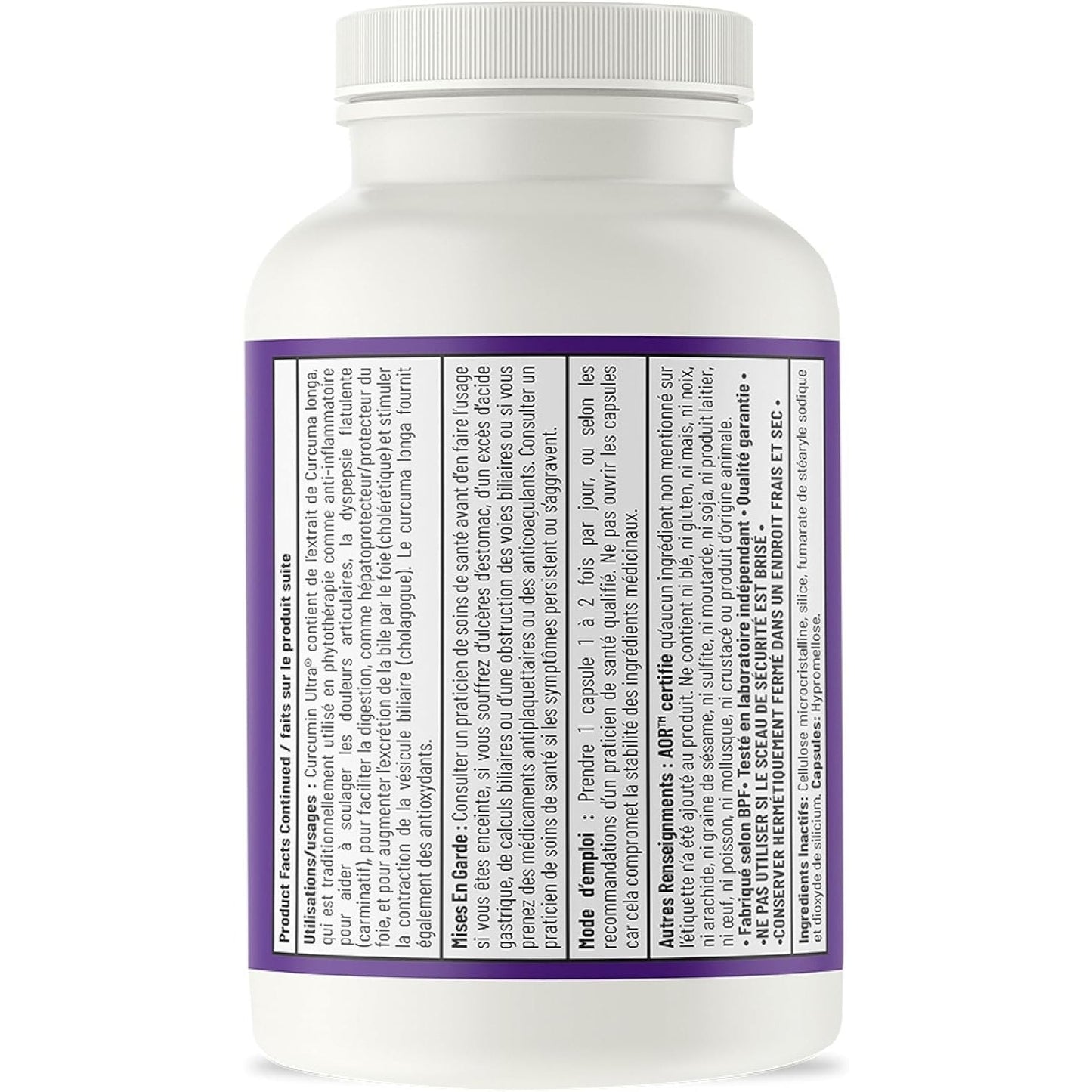 AOR Curcumin Ultra Vegan 237mg 60 Capsules