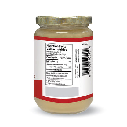 Nutridom Canadian Raw Honey, unpasteurized, 17.5 oz (500 g)