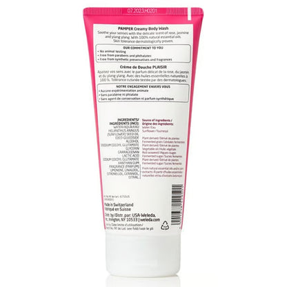 Weleda Pamper Creamy Body Wash - Rose Jasmine 200ml