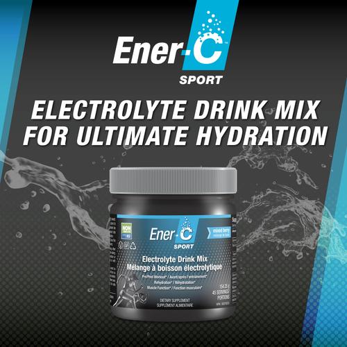 Ener-C Sport Electrolyte Drink Mix - Mixed Berry 45 servings