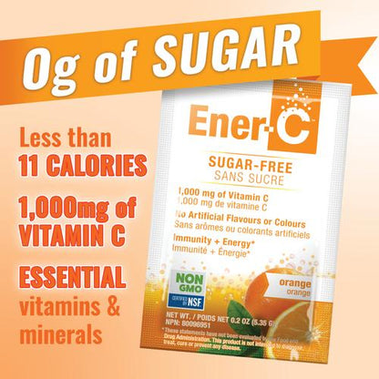 Ener-C Sugar Free 1,000mg Vitamin C Drink Mix - Orange 30 packs