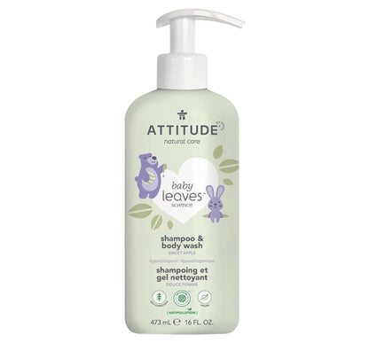 Attitude Baby Leaves Shampoo & Body Wash - Sweet Apple 473ml