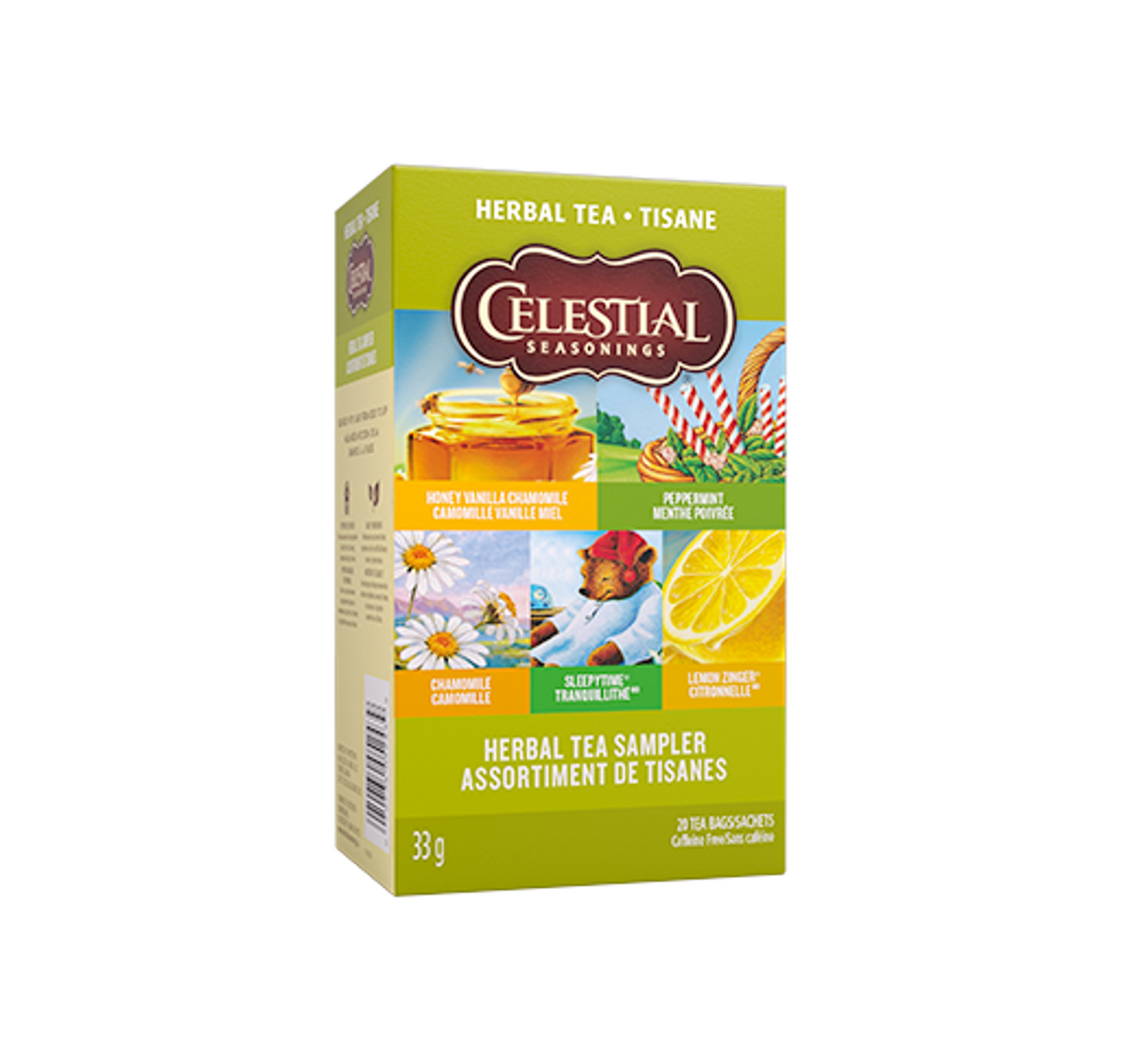 Celestial Seasoning Herbal Tea - Herbal Tea Sampler 33g (20 Tea Bags)