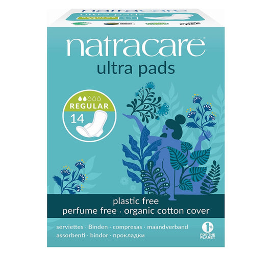 Natracare Ultra Pads with Wings Regular - 14ct