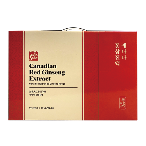 Sahm Canadian Red Ginseng Extract Pouches 60 x 80ml