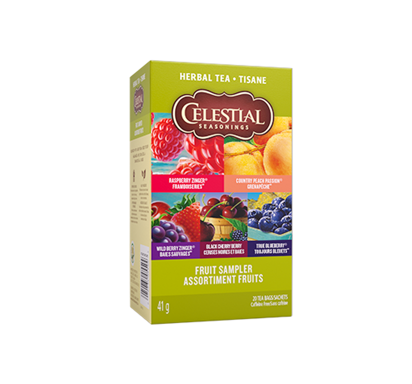 Celestial Seasoning Herbal Tea - Fruit Sampler 41g (20 Tea Bags)