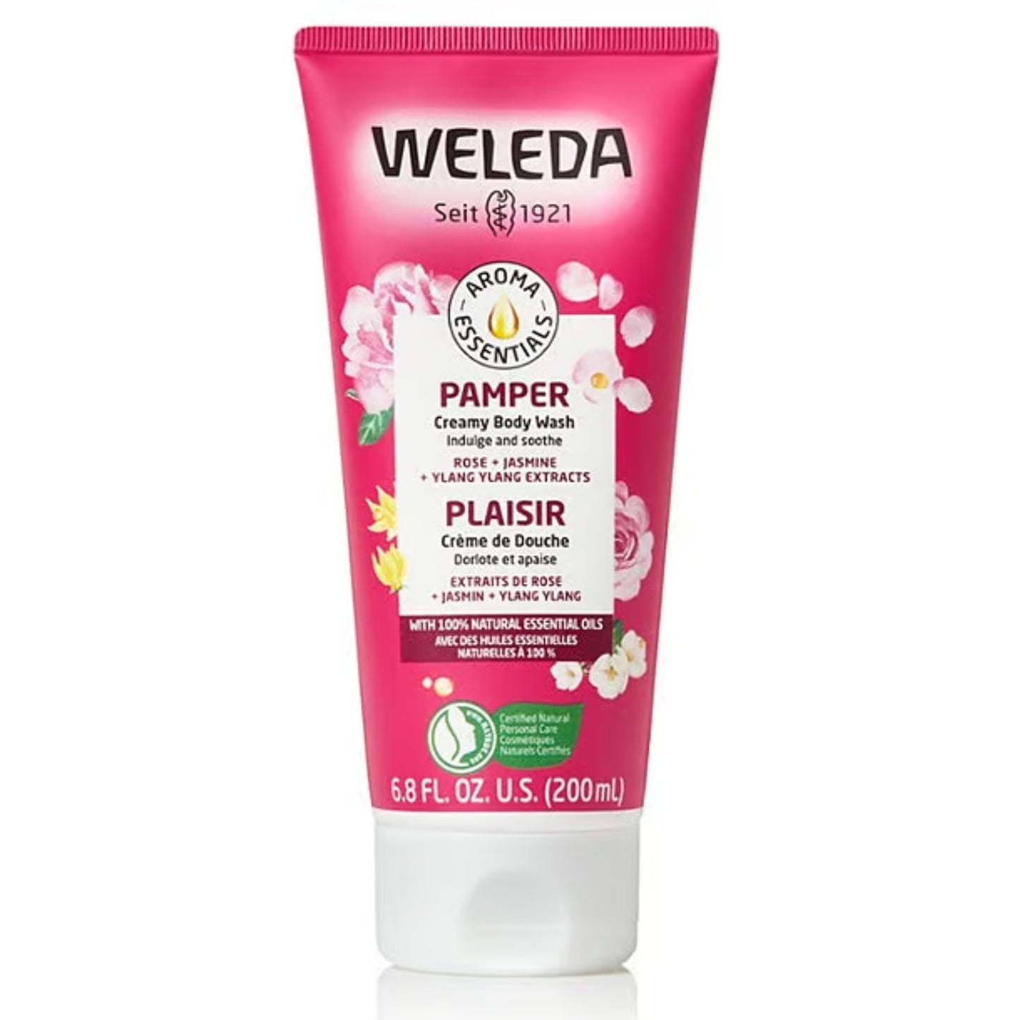 Weleda Pamper Creamy Body Wash - Rose Jasmine 200ml