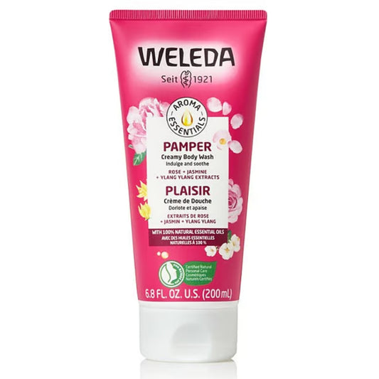 Weleda Pamper Creamy Body Wash - Rose Jasmine 200ml