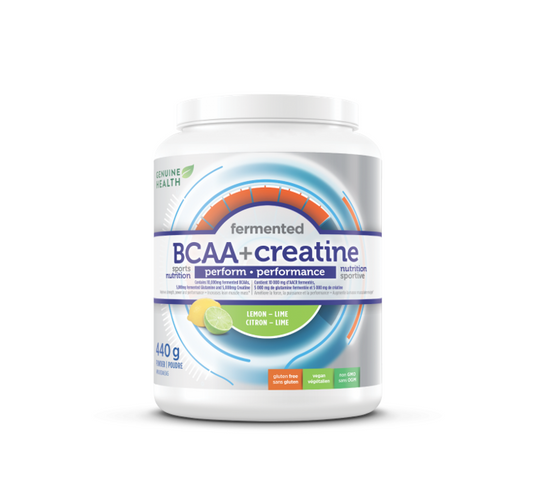 Genuine Health Fermented BCAA + Creatine Lemon-Lime Powder 440g