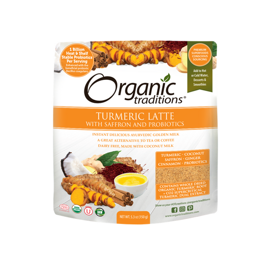 Organic Traditions Organic Turmeric Latte with Probiotics 150g