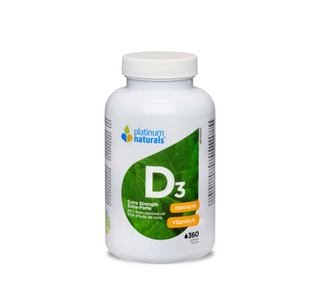 Platinum Naturals Vitamin D3 2,500IU Extra Strength 360 Softgels