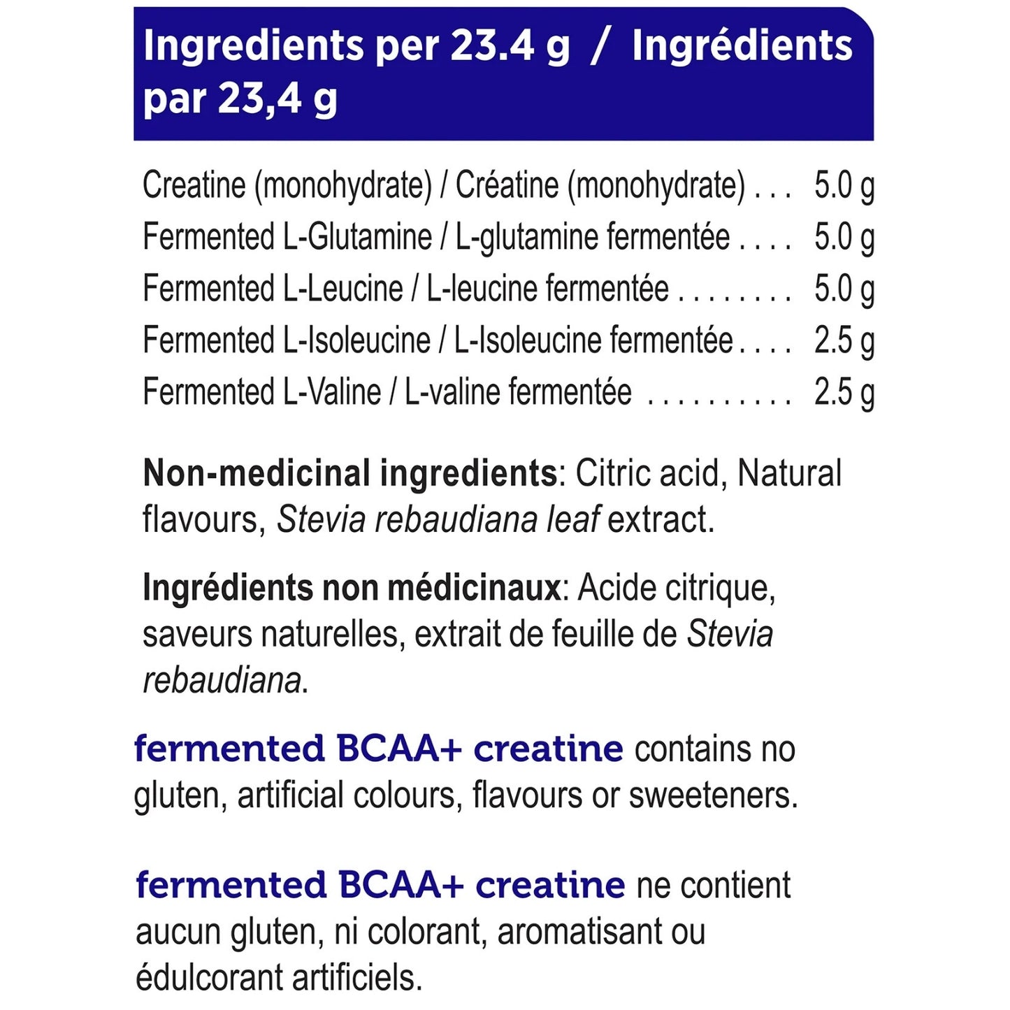 Genuine Health Fermented BCAA + Creatine Lemon-Lime Powder 440g