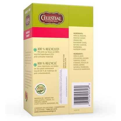 Celestial Seasoning Herbal Tea - Raspberry Zinger 43g (20 Tea Bags)