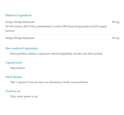 Sisu Ginkgo Memory Cap 120 VC