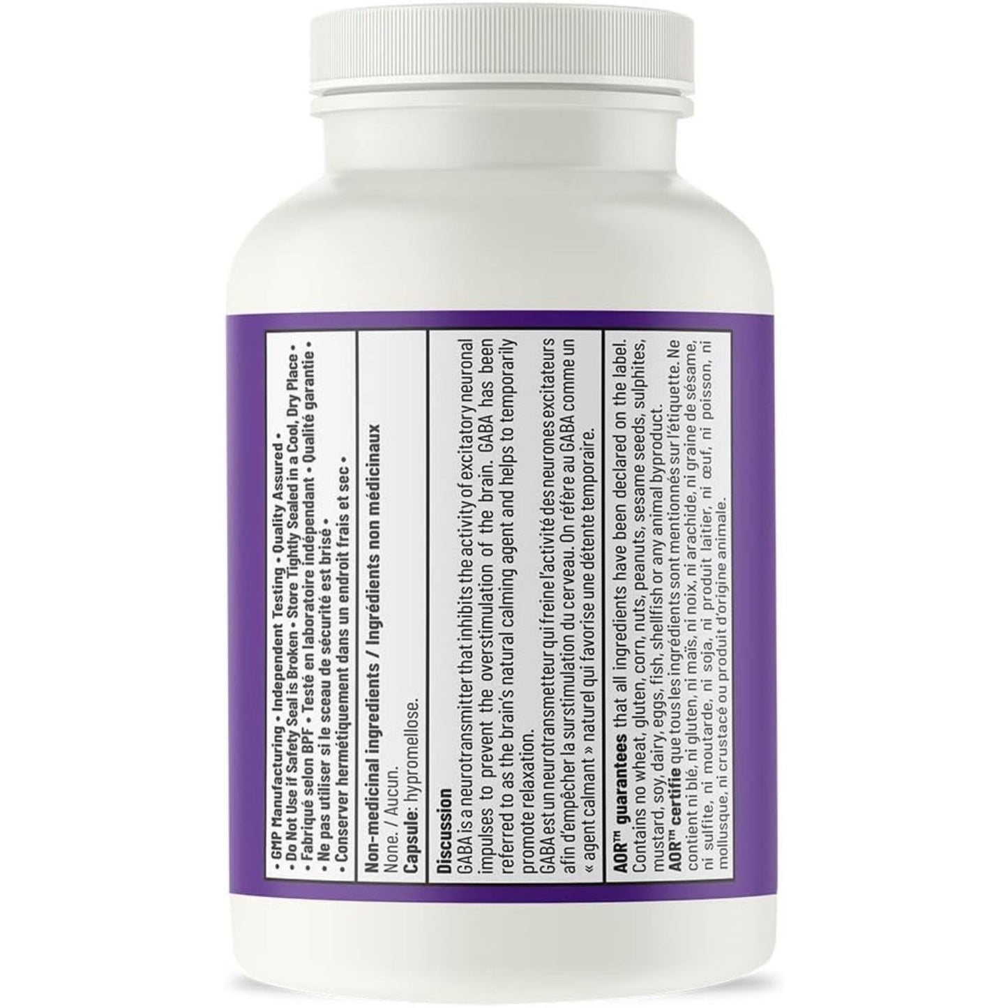 AOR GABA 600mg 60 Capsules