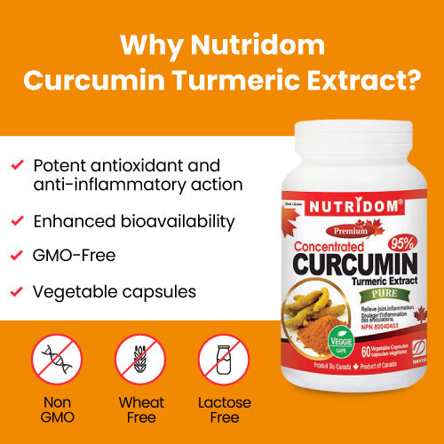 Nutridom Turmeric Curcumin, 400 mg, 60 Veggie Capsules