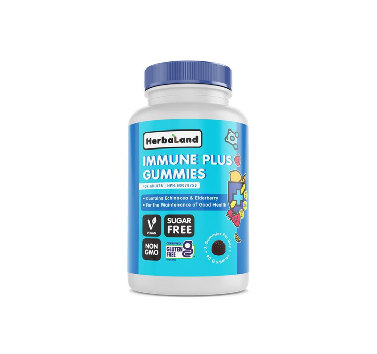 Herbaland  Immune Plus Gummies For Adults 90 Gummies