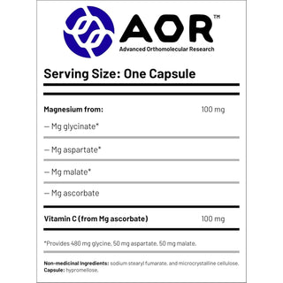 AOR Advanced Magnesium Complex 200mg 90 Capsules