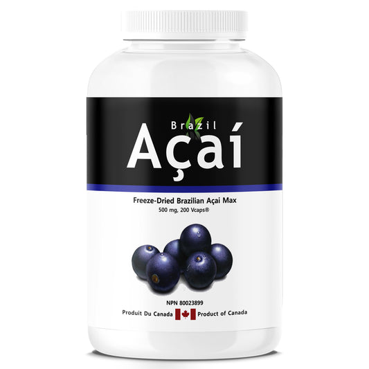 Brazil Acai MAX, 500 mg, Freeze Dried, 200 Veggie Capsules