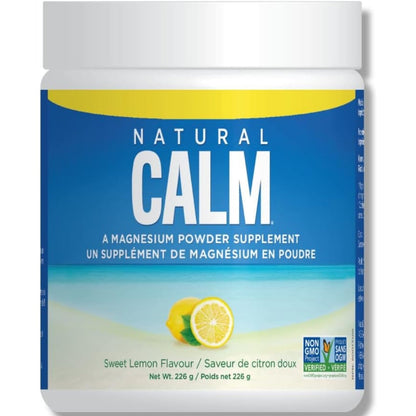 Natural Calm Magnesium Citrate Powder - Sweet Lemon 226g