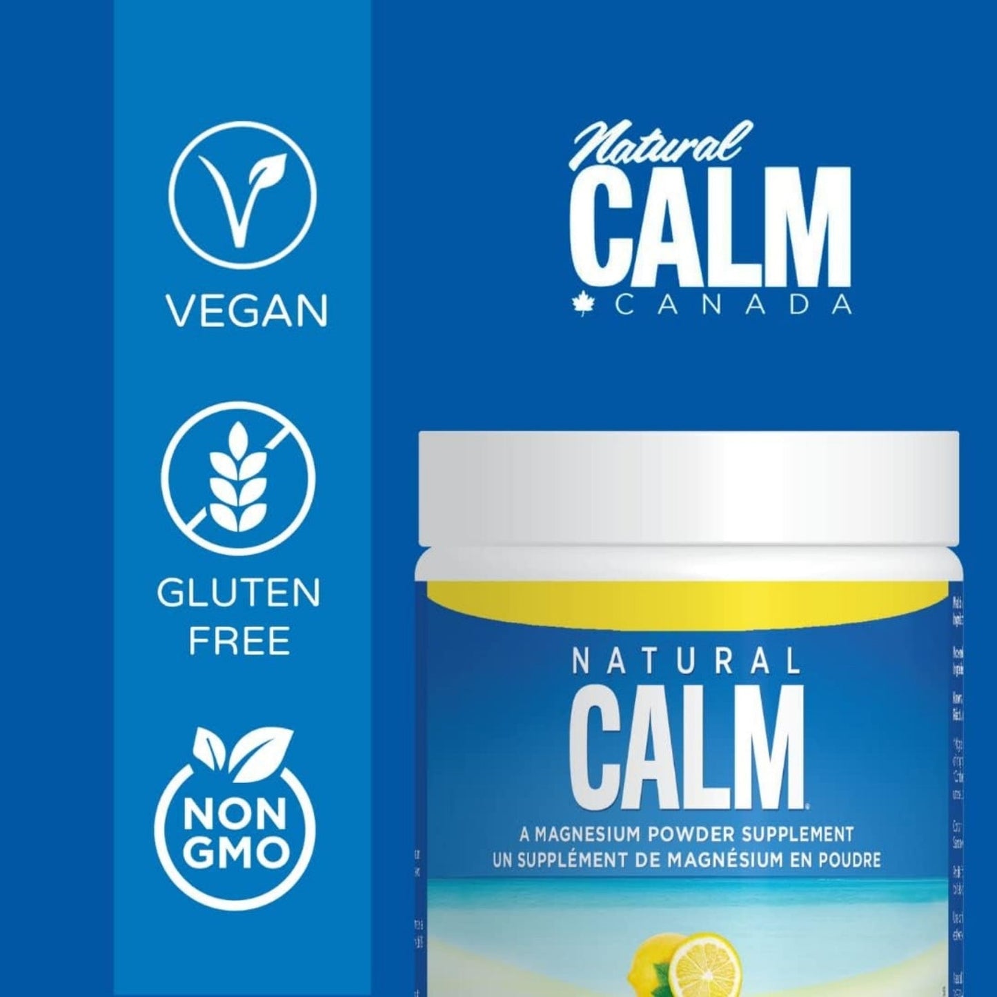 Natural Calm Magnesium Citrate Powder - Sweet Lemon 226g