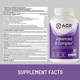 AOR Advanced B Complex 602mg 180 Capsules