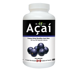 Brazil Acai MAX, 500 mg, Freeze Dried, 200 Veggie Capsules