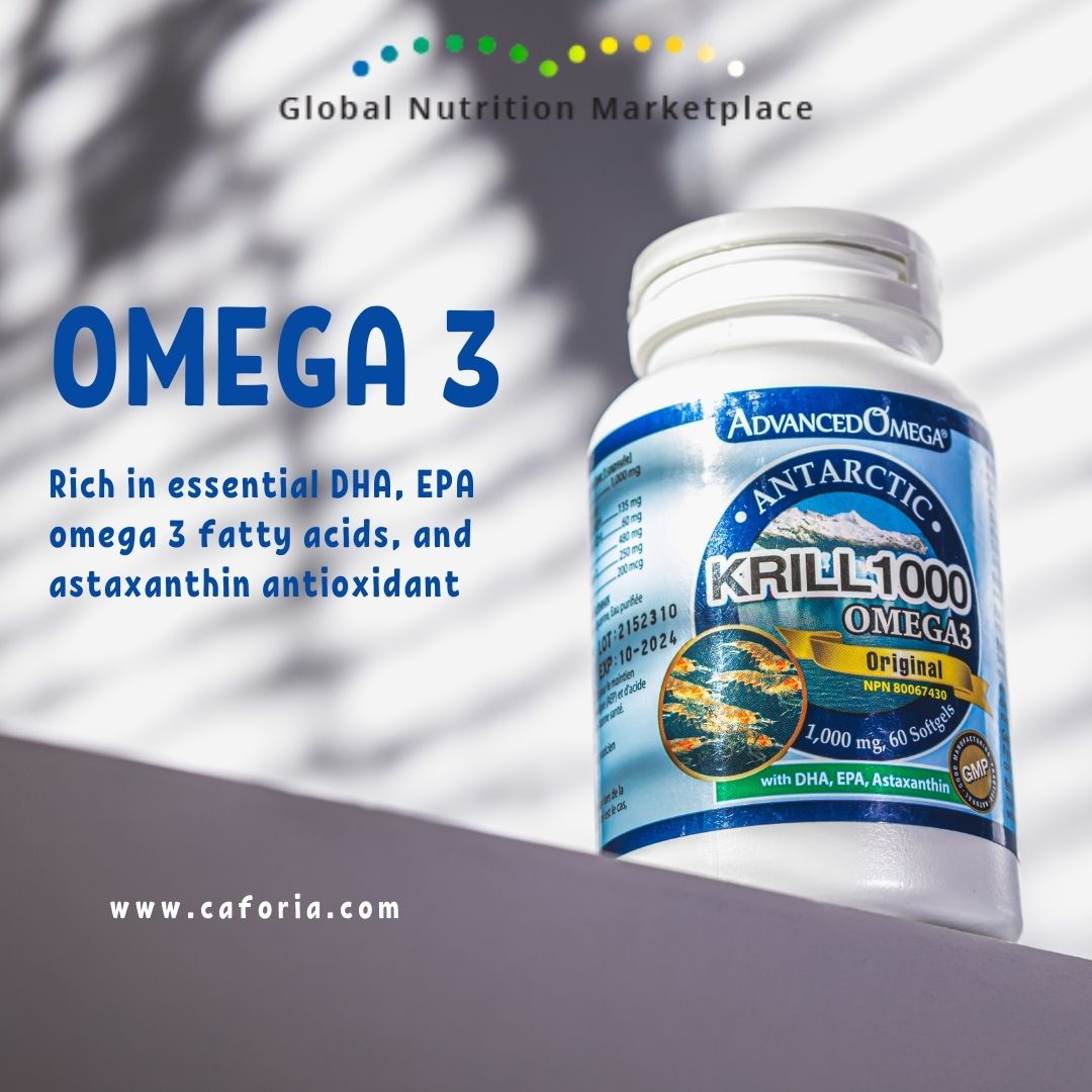 Advanced Omega, Antarctic Krill Oil 1,000 mg with DHA, EPA and Astaxanthin, 60 Softgels