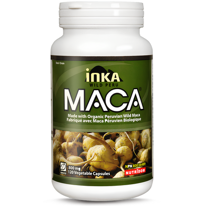 Inka Organic Maca  800 mg, 120 Veggie Capsules