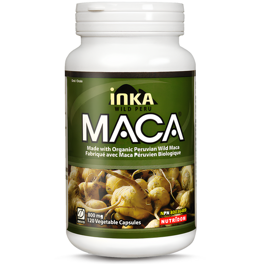 Inka Organic Maca  800 mg, 120 Veggie Capsules