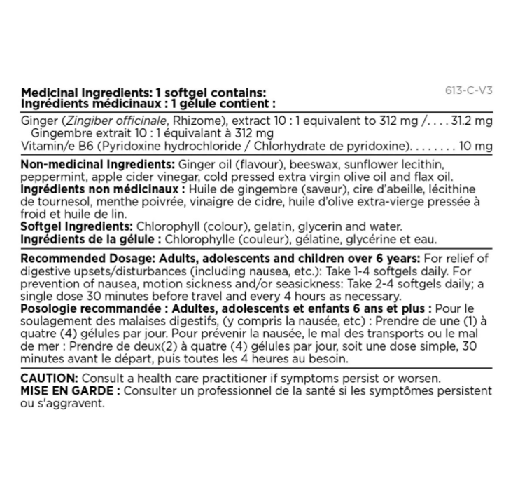 Platinum Naturals Prenatal Anti-Nausea 60 Softgels