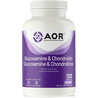 AOR Glucosamine & chondroitin 675mg 120 capsules