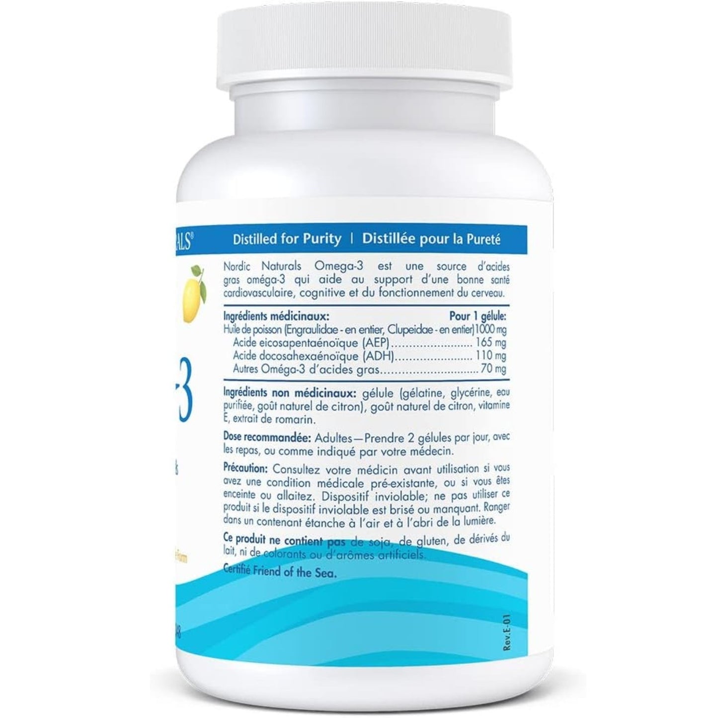 Nordic Naturals Omega-3 60 Soft gels - Lemon