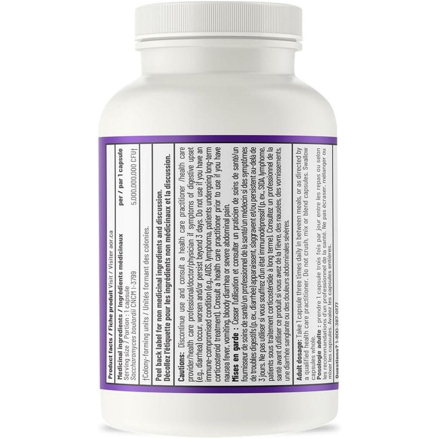 AOR Saccharomyces Boulardii 250mg 90 Capsules