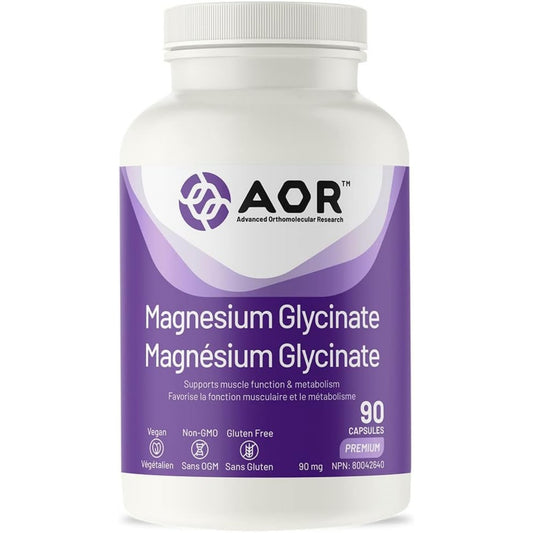 AOR Magnesium Glycinate 90mg 90 Capsules