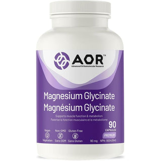 AOR Magnesium Glycinate 90mg 90 Capsules