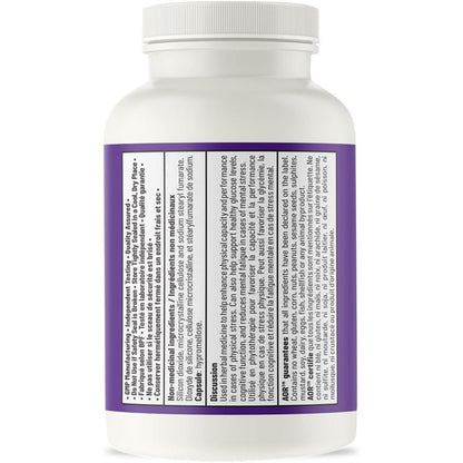 AOR Rhodiola Rosea with Ginseng 200mg 60 Capsules