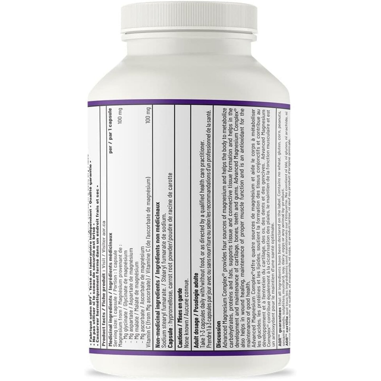 AOR Advanced Magnesium Complex 200mg 180 Capsules