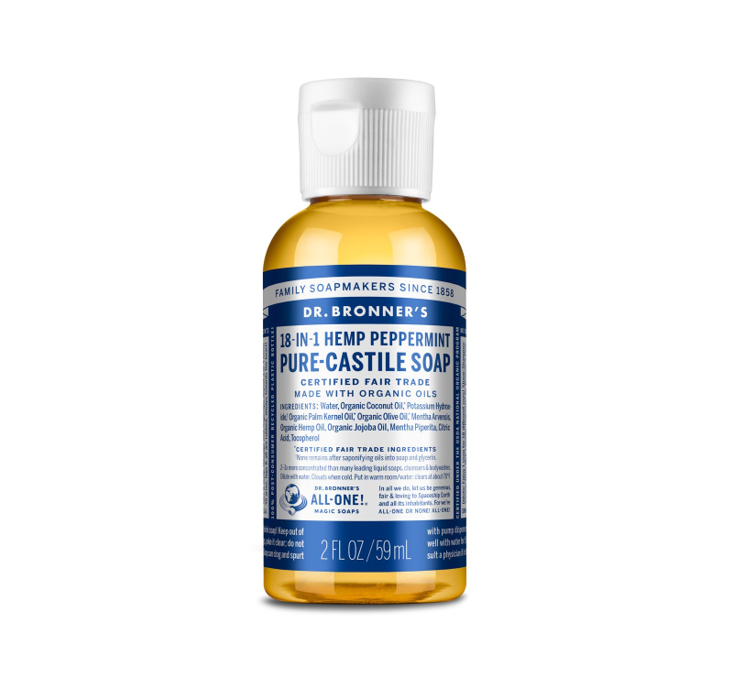 Dr. Bronner's Pure Castile Liquid Soap Peppermint 59ml